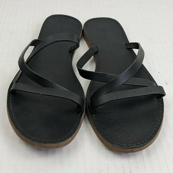 Madewell The Boardwalk Skinny Strap Slide Sandal B - Picture 2 of 3